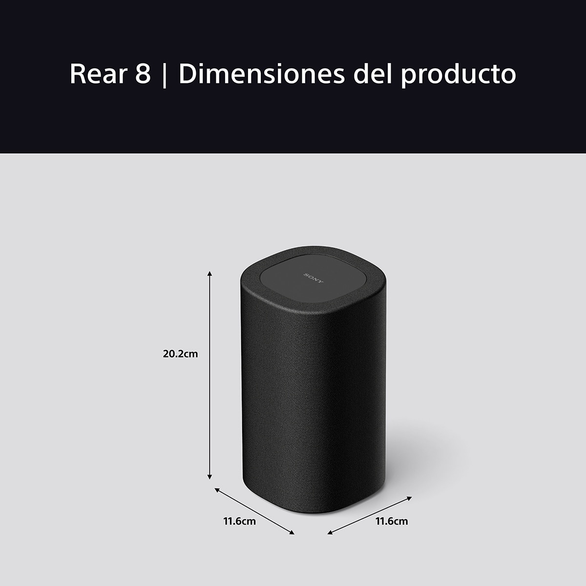 Altavoces traseros inalámbricos BRAVIA Theatre Rear 8. Sonido envolvente mejorado Mapping 360 compatible IMAX ENHANCED. Fácil manejo y control. Negro-5