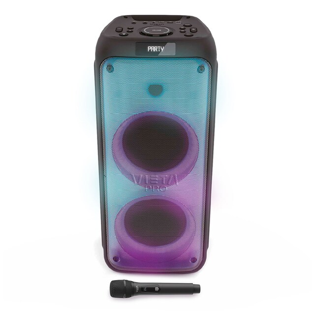 Imagen 0 de Altavoz portátil Vieta Pro Party 110, 150W, hasta 10 h de batería, Bluetooth 5.3, luces LED, radio FM, Auracast y micrófono