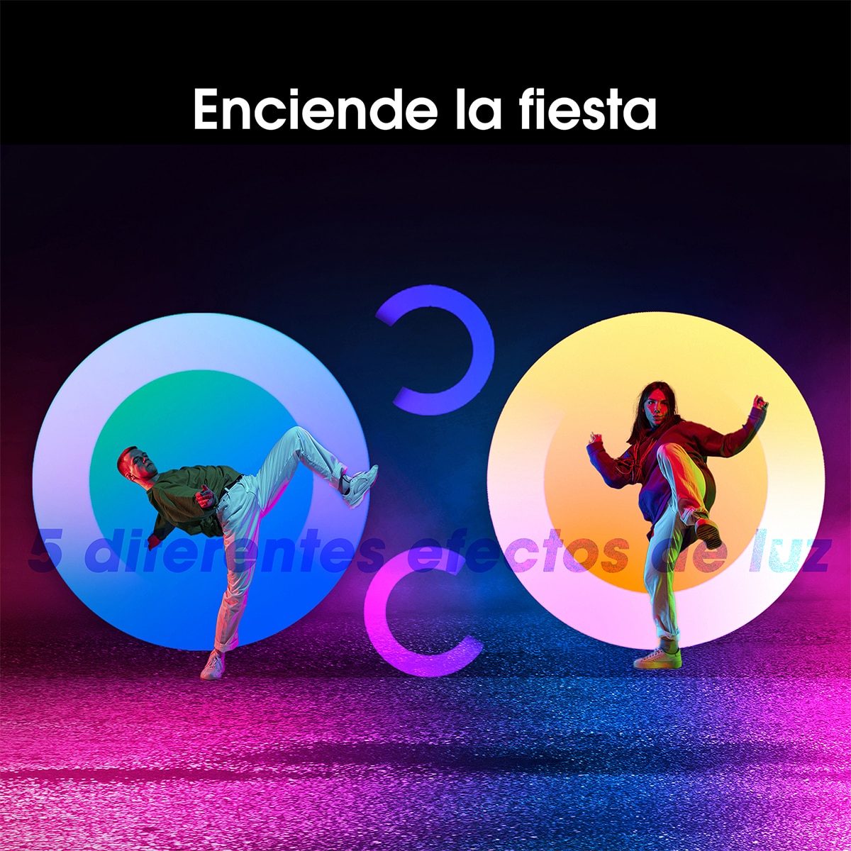 Altavoz portátil alta potencia Hisense Party Storm 300W, Bluetooth Negro / Verde-5