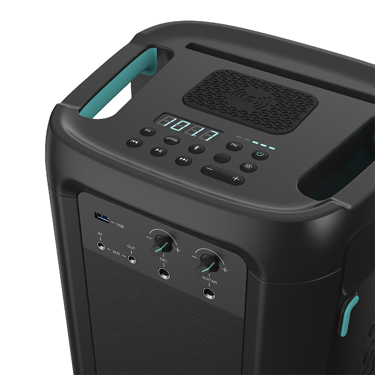 Altavoz portátil alta potencia Hisense Party Storm 300W, Bluetooth Negro / Verde-9
