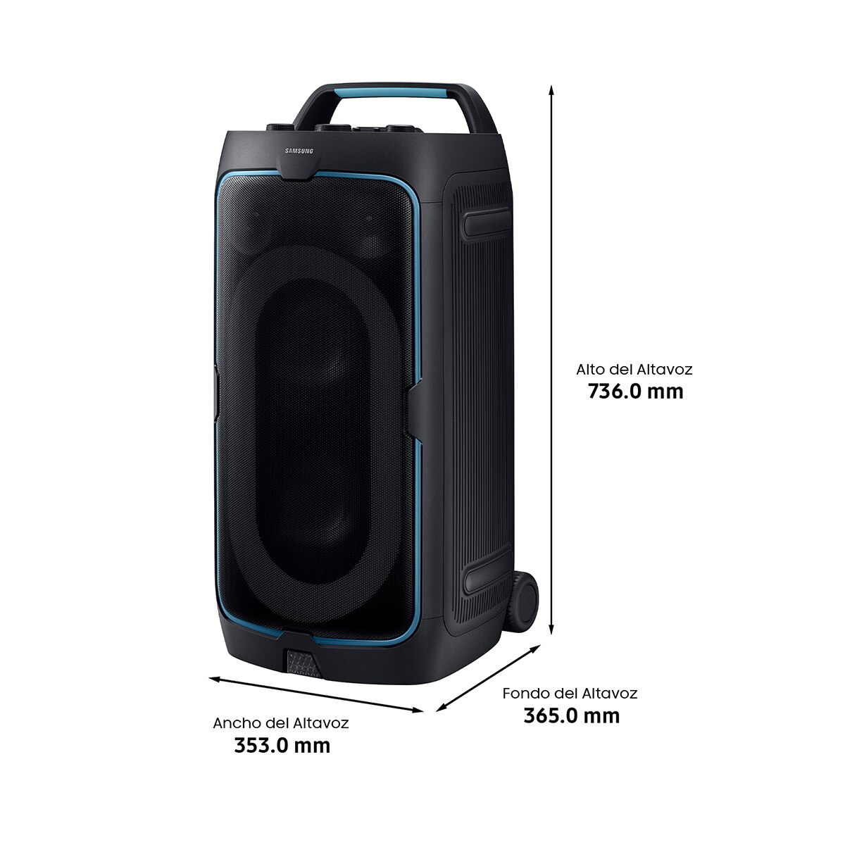 Torre de Sonido Samsung MX-ST50F/ZF, 2.0 con 4 altavoces, 240W, Modo Karaoke, Efectos DJ, Bass Booster, Bluetooth 5.4, USB music playback - Negro titanium Negro titanium-2
