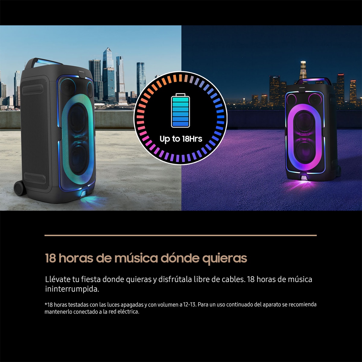 Torre de Sonido Samsung MX-ST50F/ZF, 2.0 con 4 altavoces, 240W, Modo Karaoke, Efectos DJ, Bass Booster, Bluetooth 5.4, USB music playback - Negro titanium Negro titanium-5