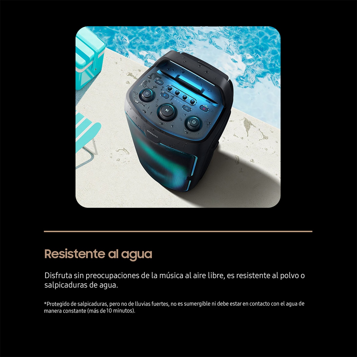 Torre de Sonido Samsung MX-ST50F/ZF, 2.0 con 4 altavoces, 240W, Modo Karaoke, Efectos DJ, Bass Booster, Bluetooth 5.4, USB music playback - Negro titanium Negro titanium-6