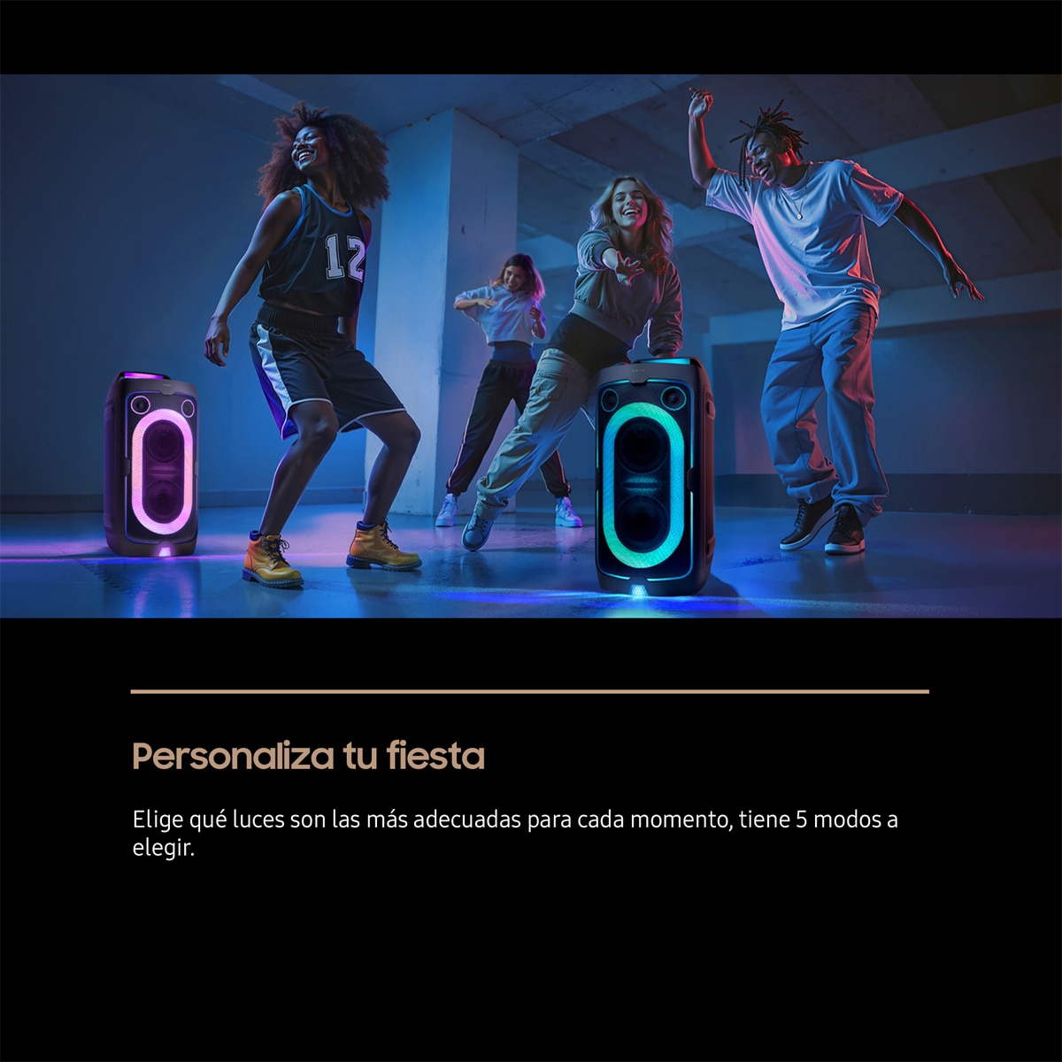 Torre de Sonido Samsung MX-ST40F/ZF, 2.0 con 4 altavoces, 160W, Modo Karaoke, Efectos DJ, Bass Booster, Bluetooth 5.4, USB music playback Negro titanium-4