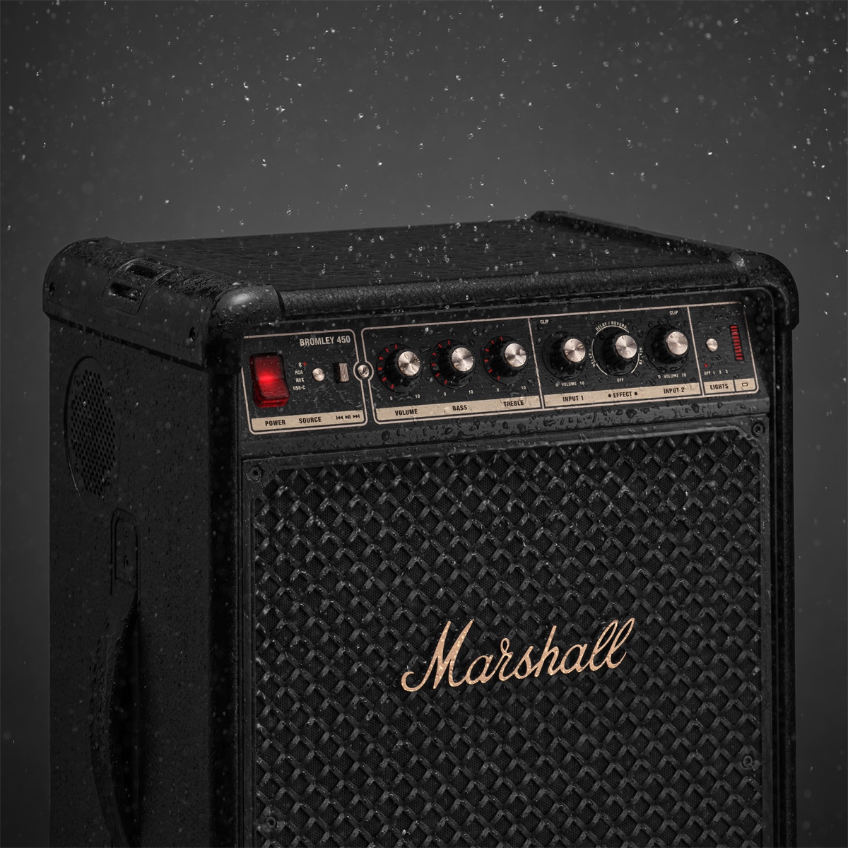 Altavoz gran potencia Marshall Bromley 450 Negro & Latón - Negro Negro-10