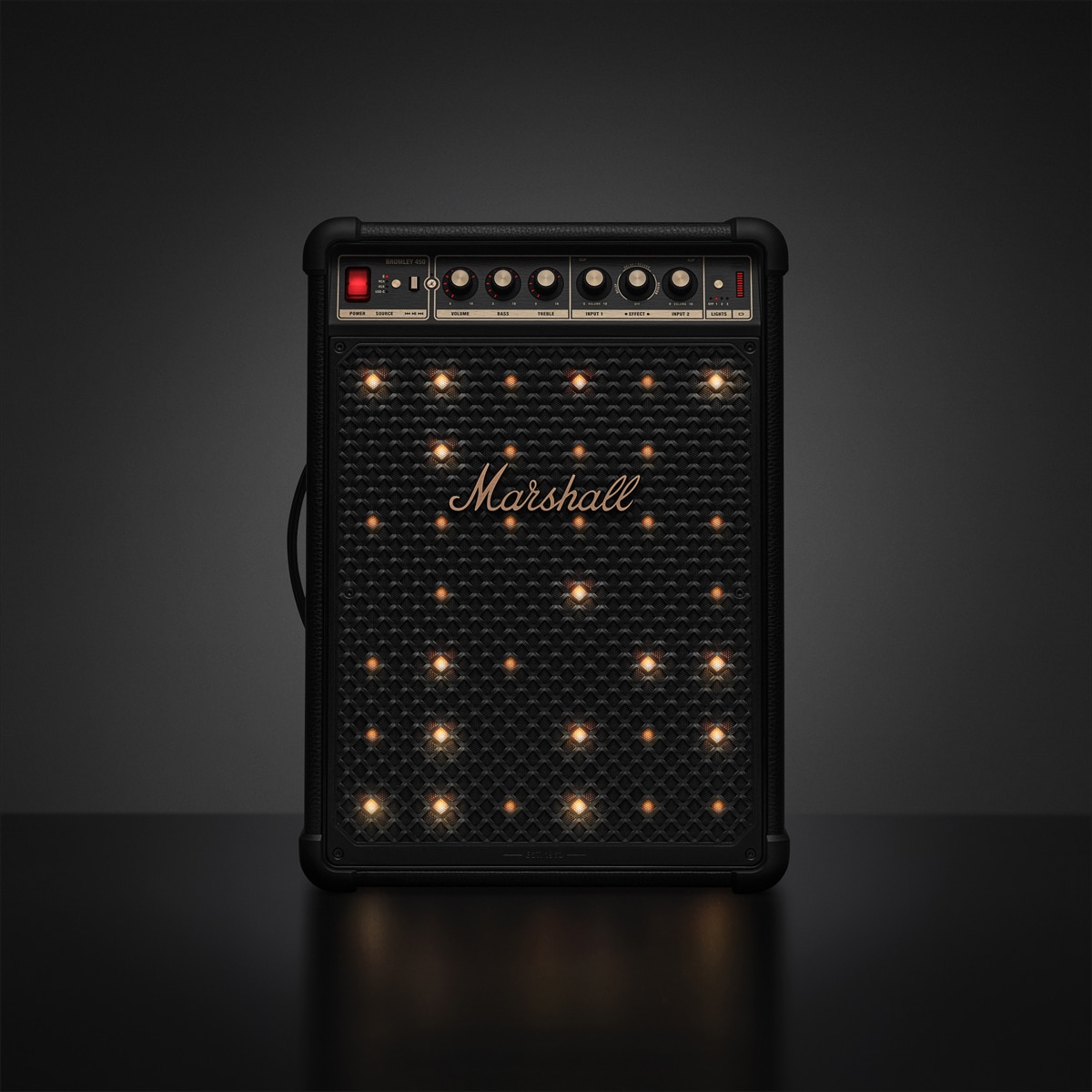 Altavoz gran potencia Marshall Bromley 450 Negro & Latón - Negro Negro-11