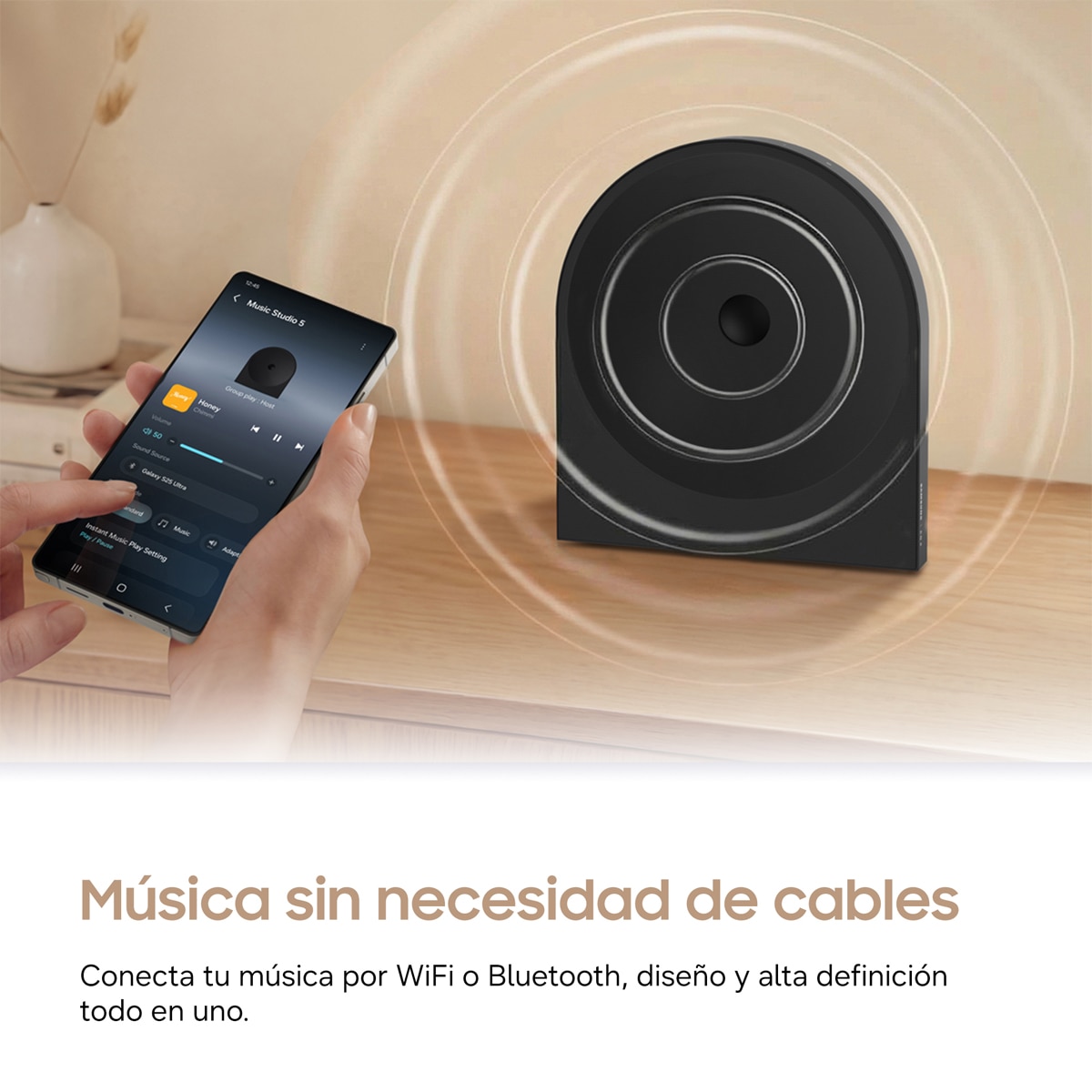 Altavoz Samsung 2026 HW-LS51H Dolby Atmos Q-Symphony Wi-Fi Blanco-4