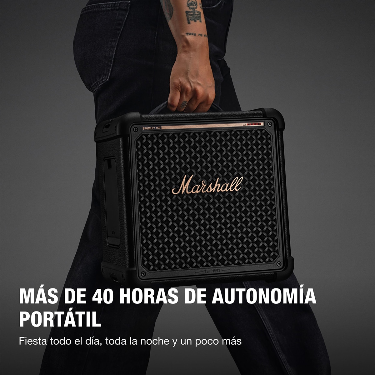 Altavoz de gran potencia Marshall Bromley 150 - Negro Negro-3