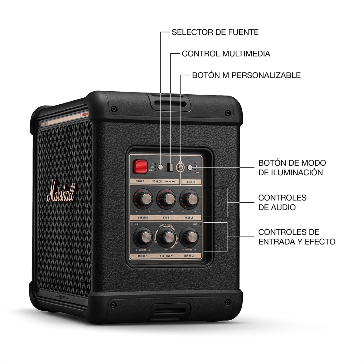 Altavoz de gran potencia Marshall Bromley 150 - Negro Negro-7