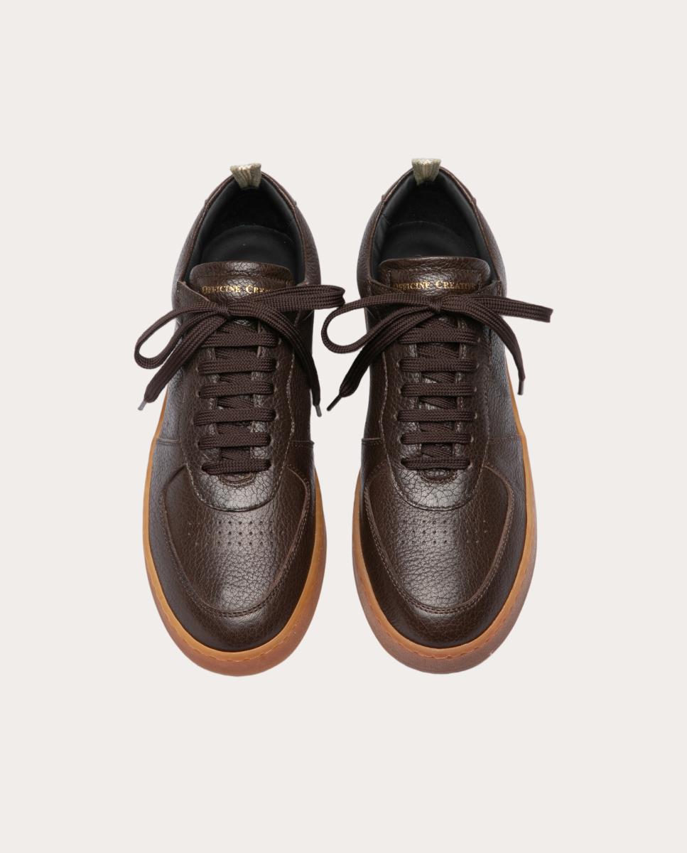 Imagen 2 de Zapatillas Aset de piel - Marrón oscuro Marrón oscuro