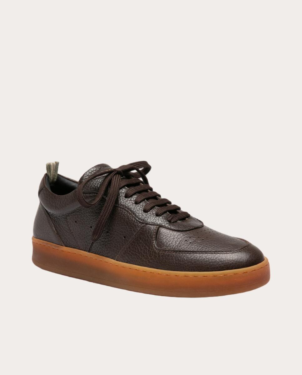Imagen 3 de Zapatillas Aset de piel - Marrón oscuro Marrón oscuro