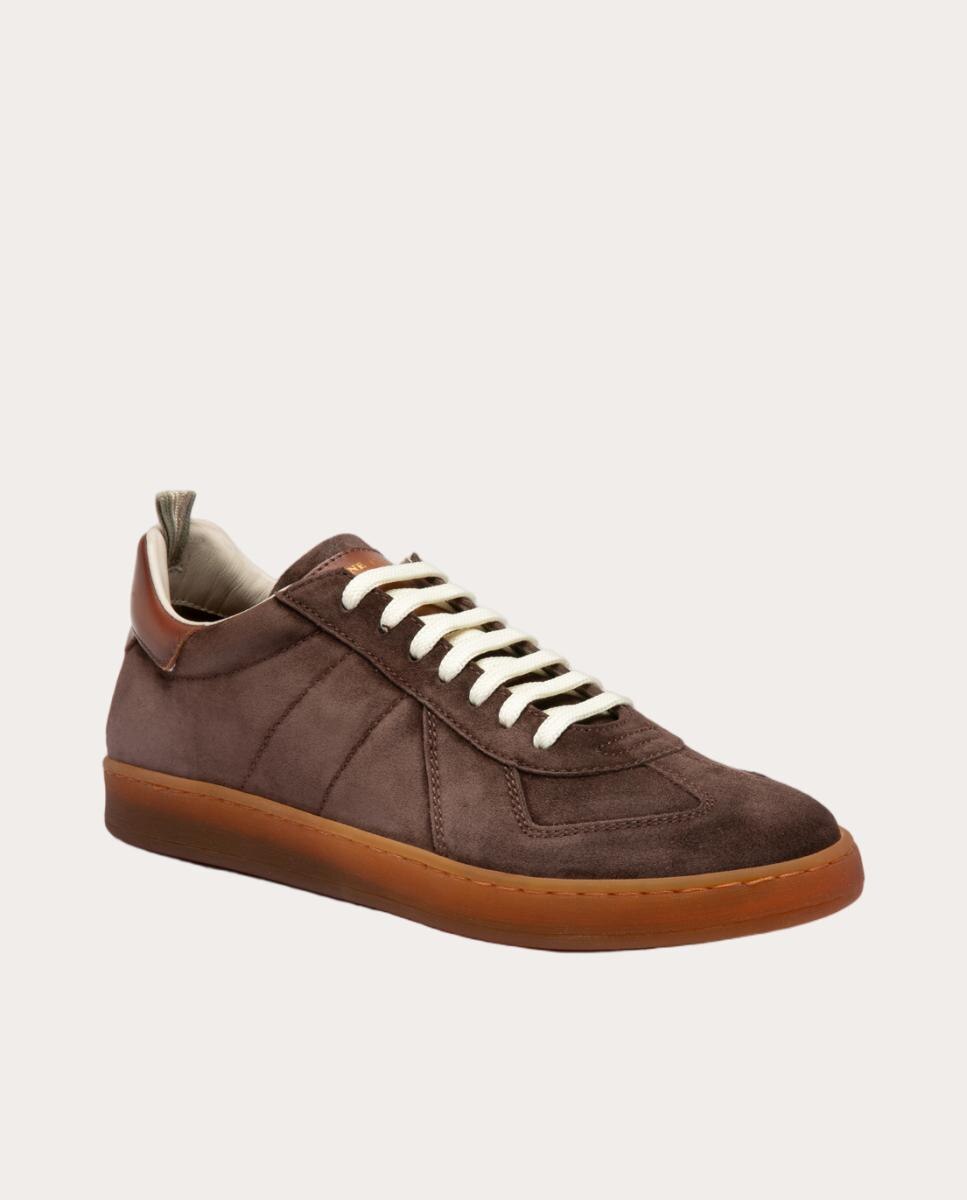 Imagen 4 de Zapatillas Militia de ante y piel - Marrón oscuro Marrón oscuro