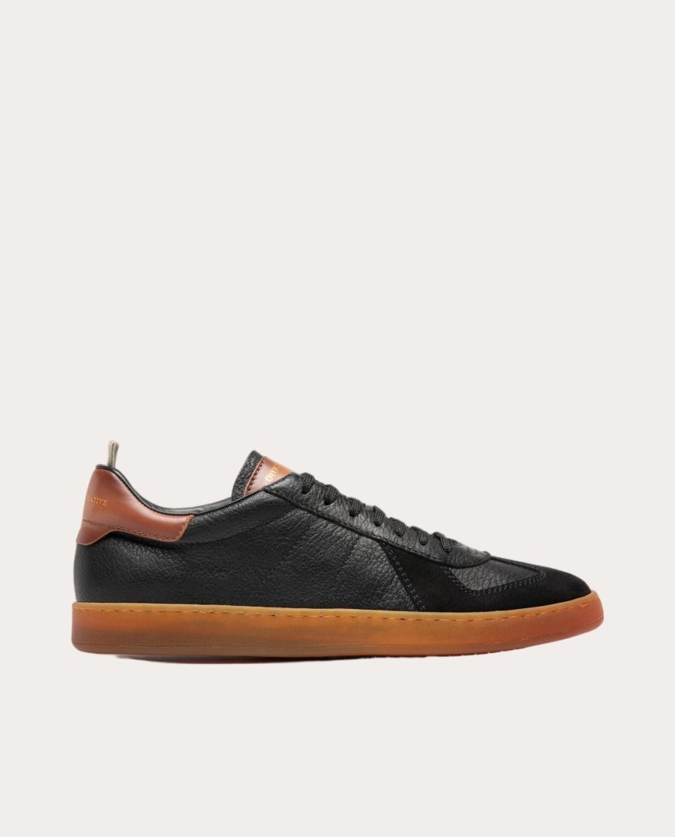Imagen 1 de Zapatillas Militia de piel texturizada y ante Beige