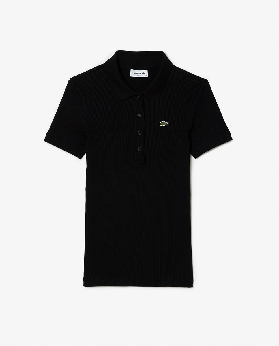 Polo em Algodão Ecológico Preto-4