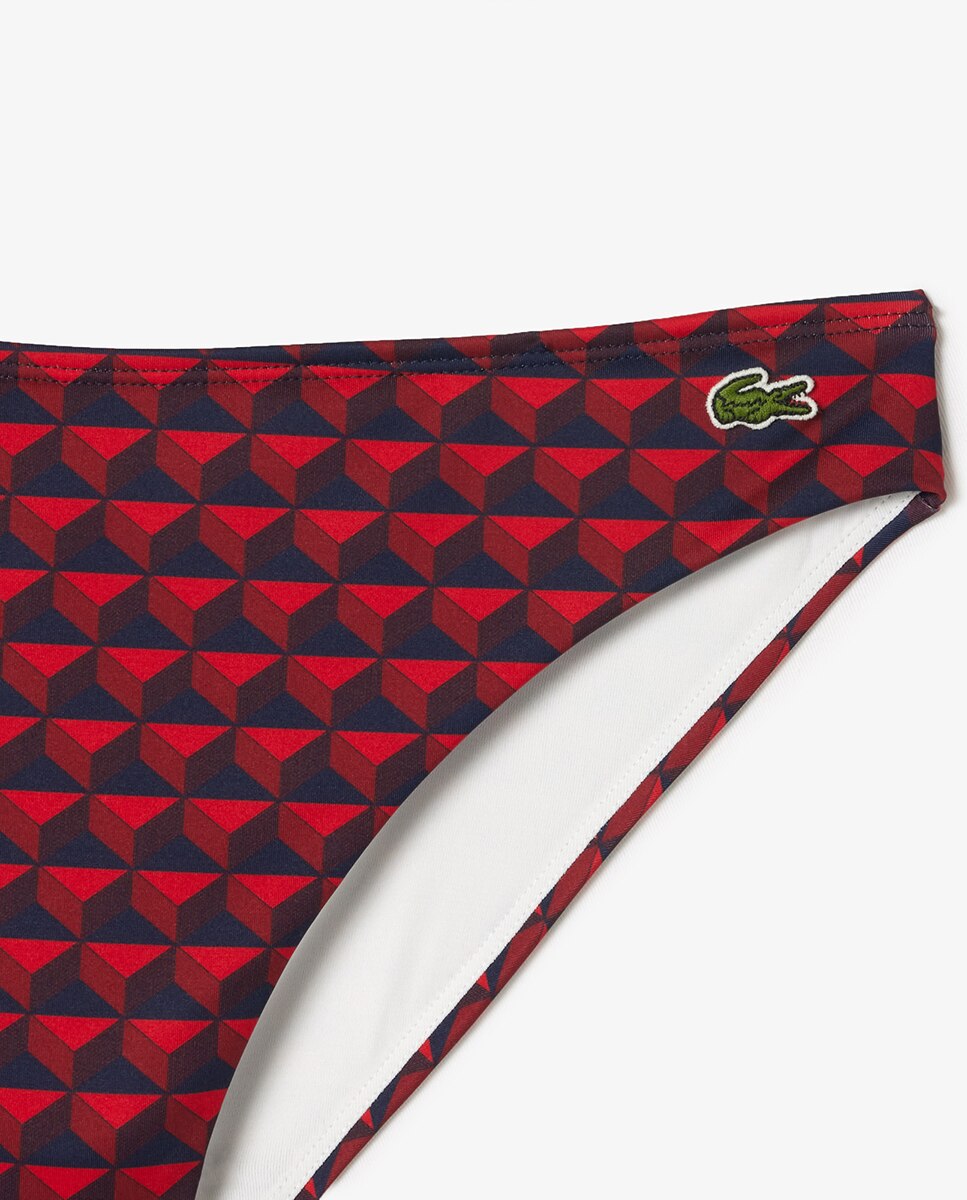 Cueca de Banho com Estampado de Robert George Azul-4