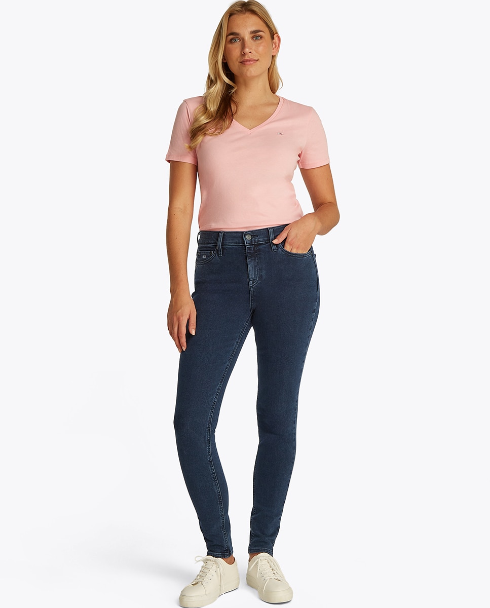 Imagem 0 de Jeans Skinny Fit de Cintura Média