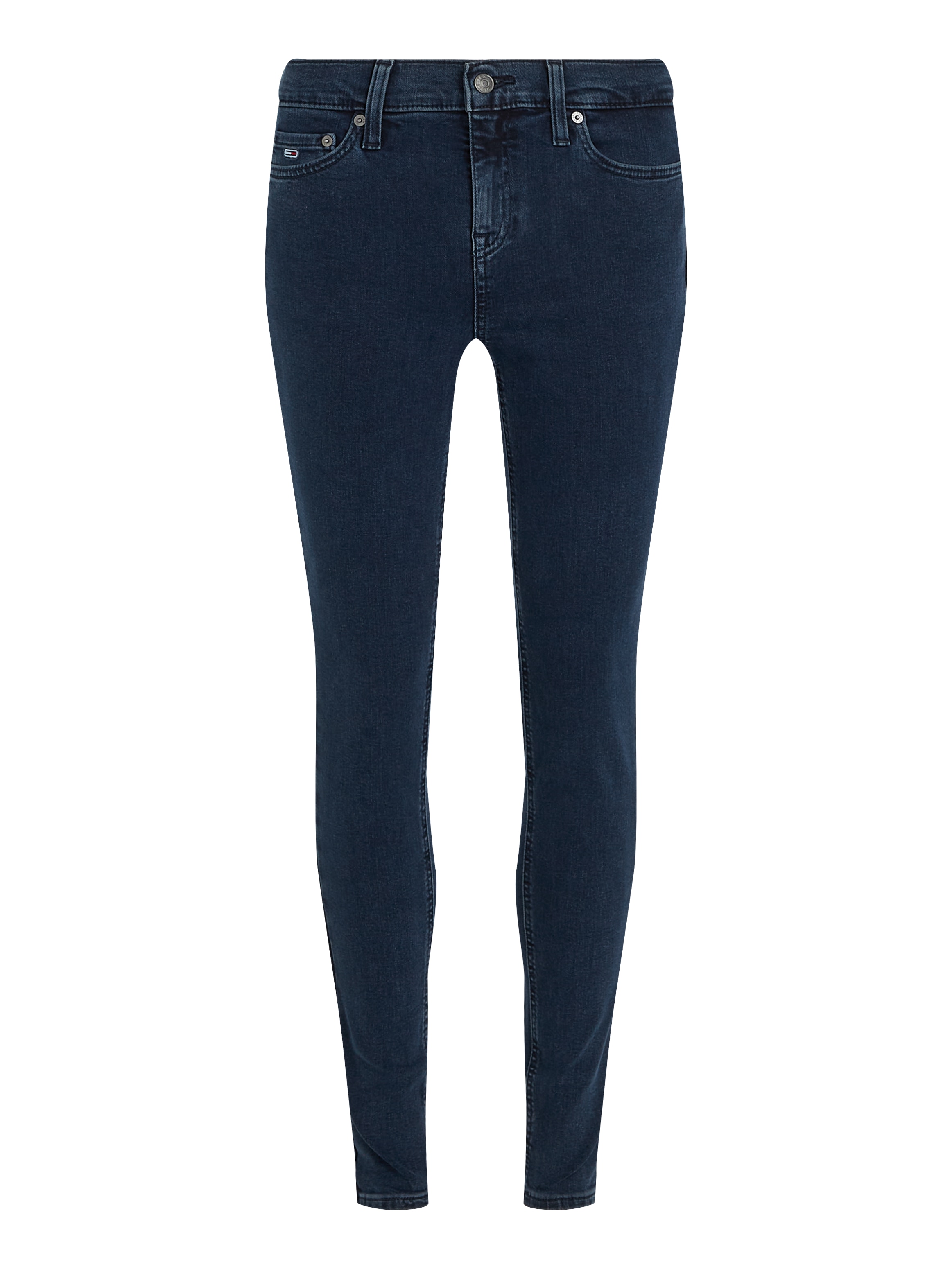 Jeans Skinny Fit de Cintura Média Azul-6