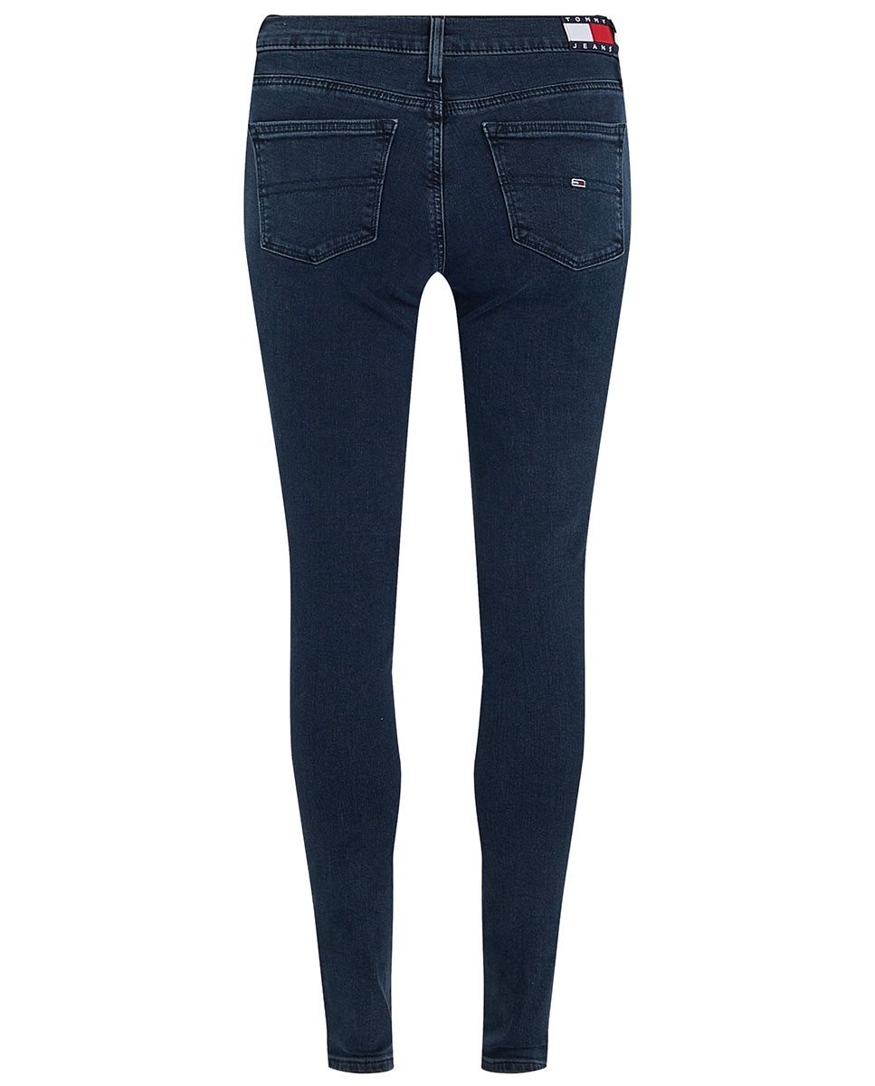 Jeans Skinny Fit de Cintura Média Azul-7