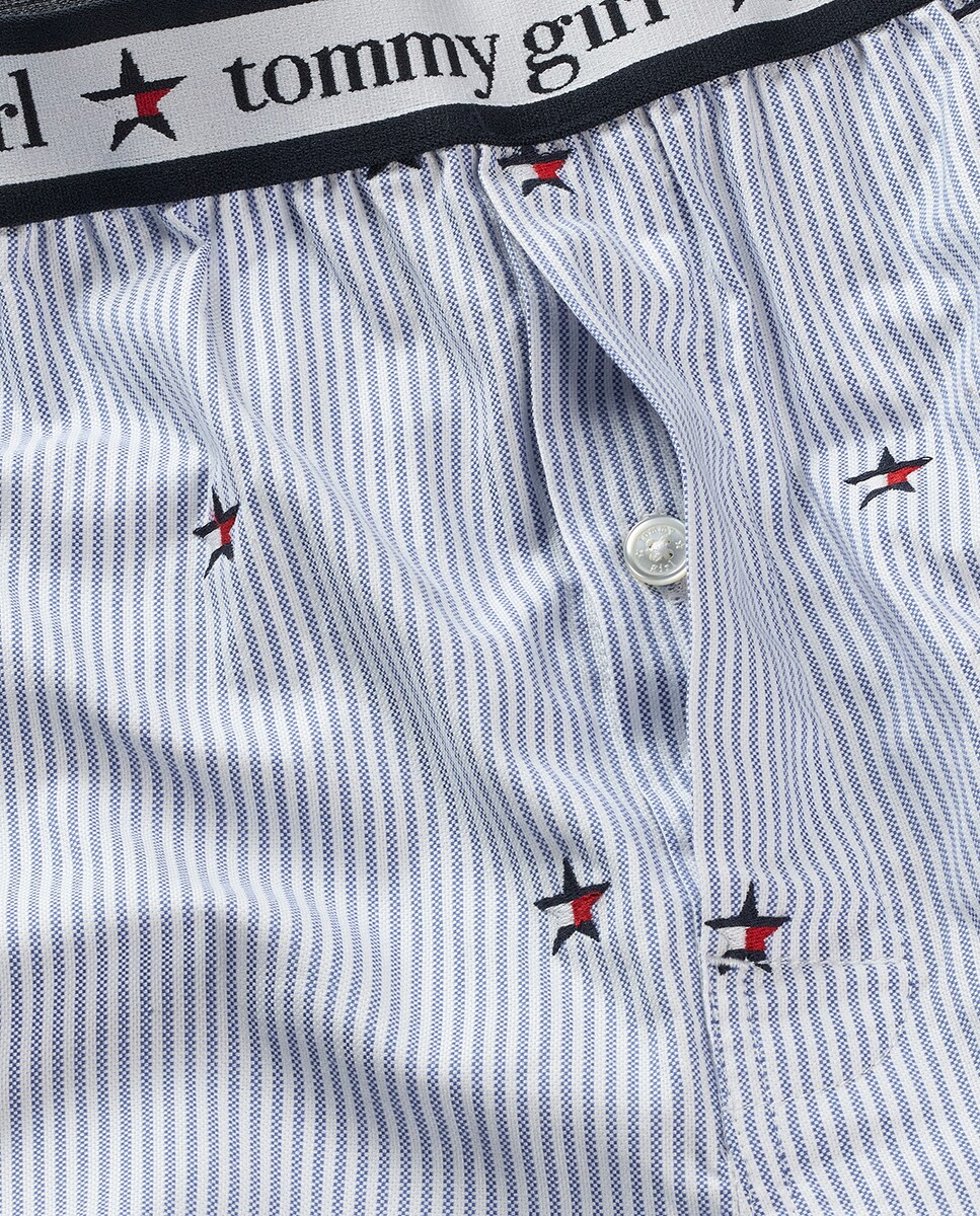 Calções Tipo Boxer Azul-claro-11