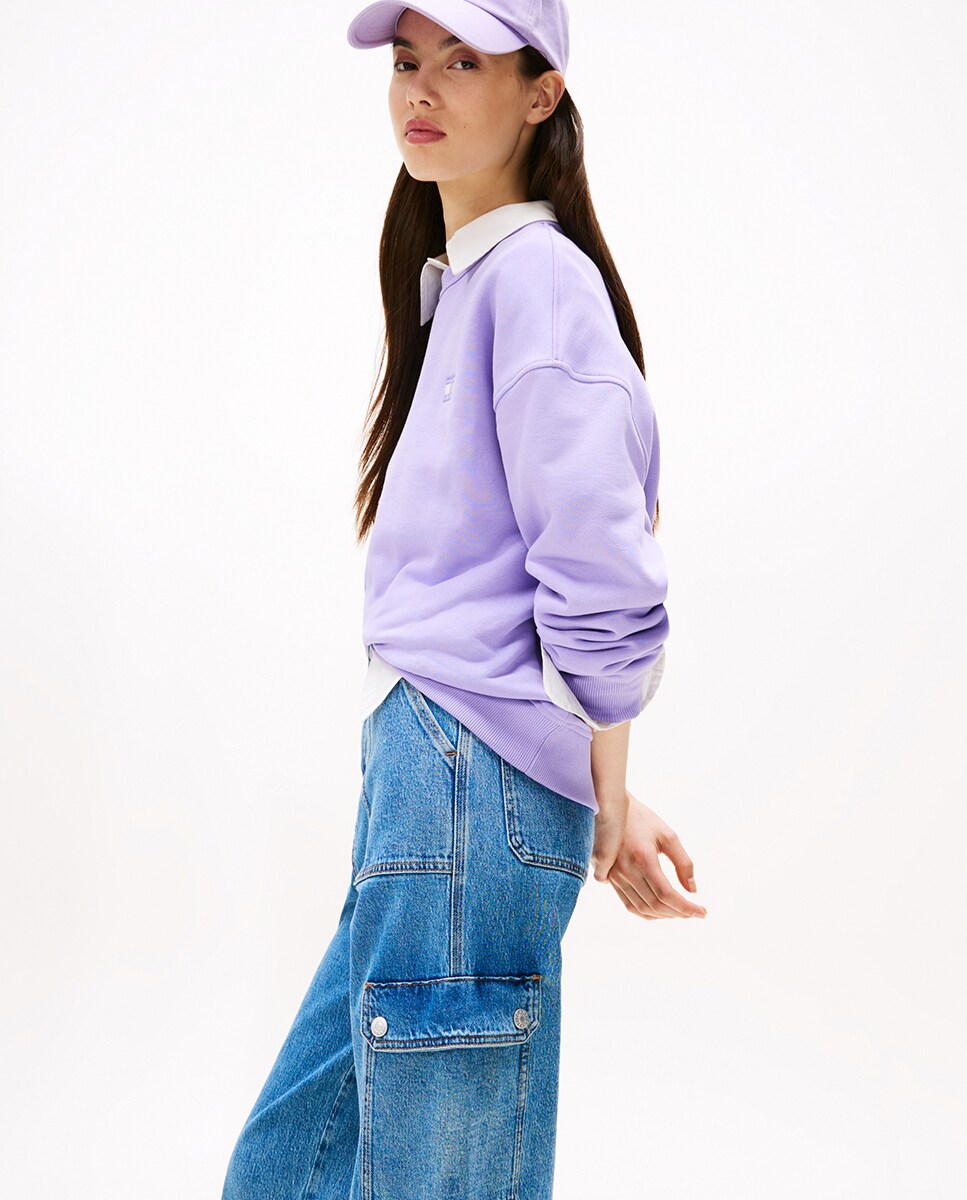 Jeans Claire Wide Fit com Cintura Subida Azul-2