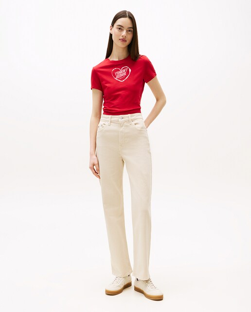 Imagem 0 de Calças Layla Slim Fit de Cintura Subida