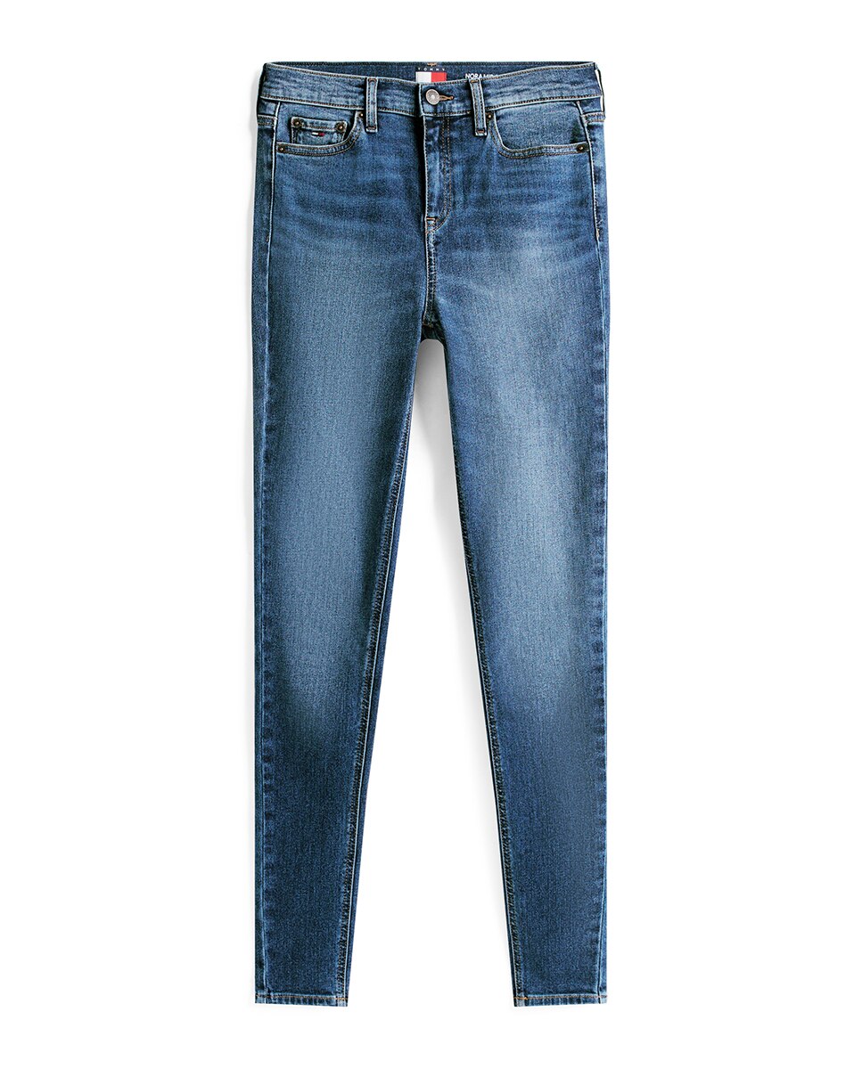Jeans Nora Skinny Fit com Cintura Média Azul-4