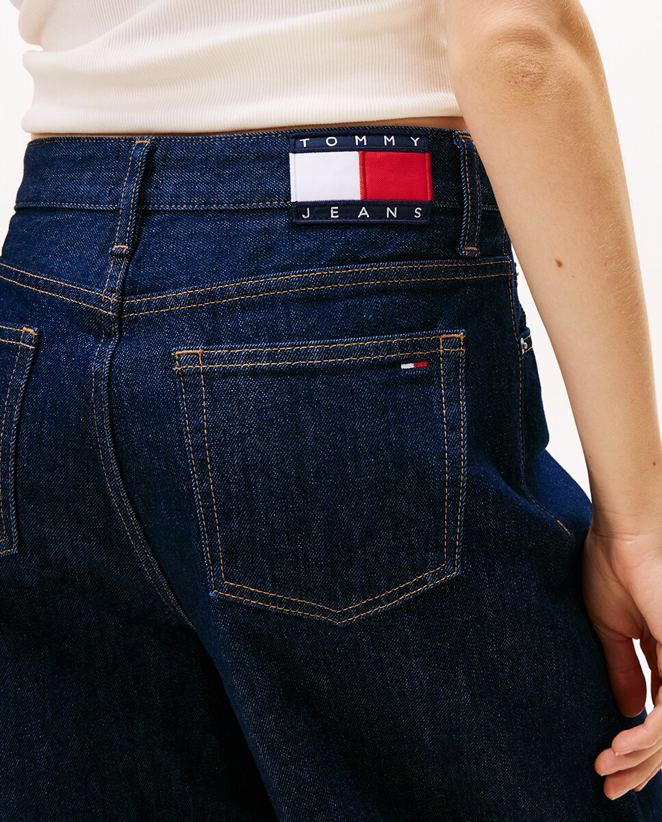 Jeans Jeanie Balloon Fit com Cintura Subida Azul-2