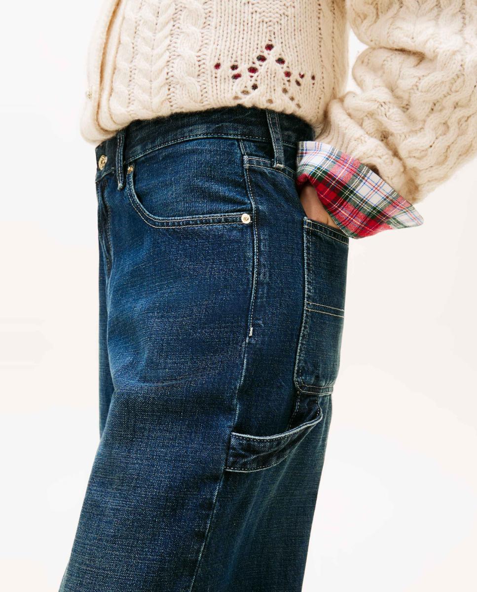 Jeans com Cintura Baixa Tommy Girl Azul-6