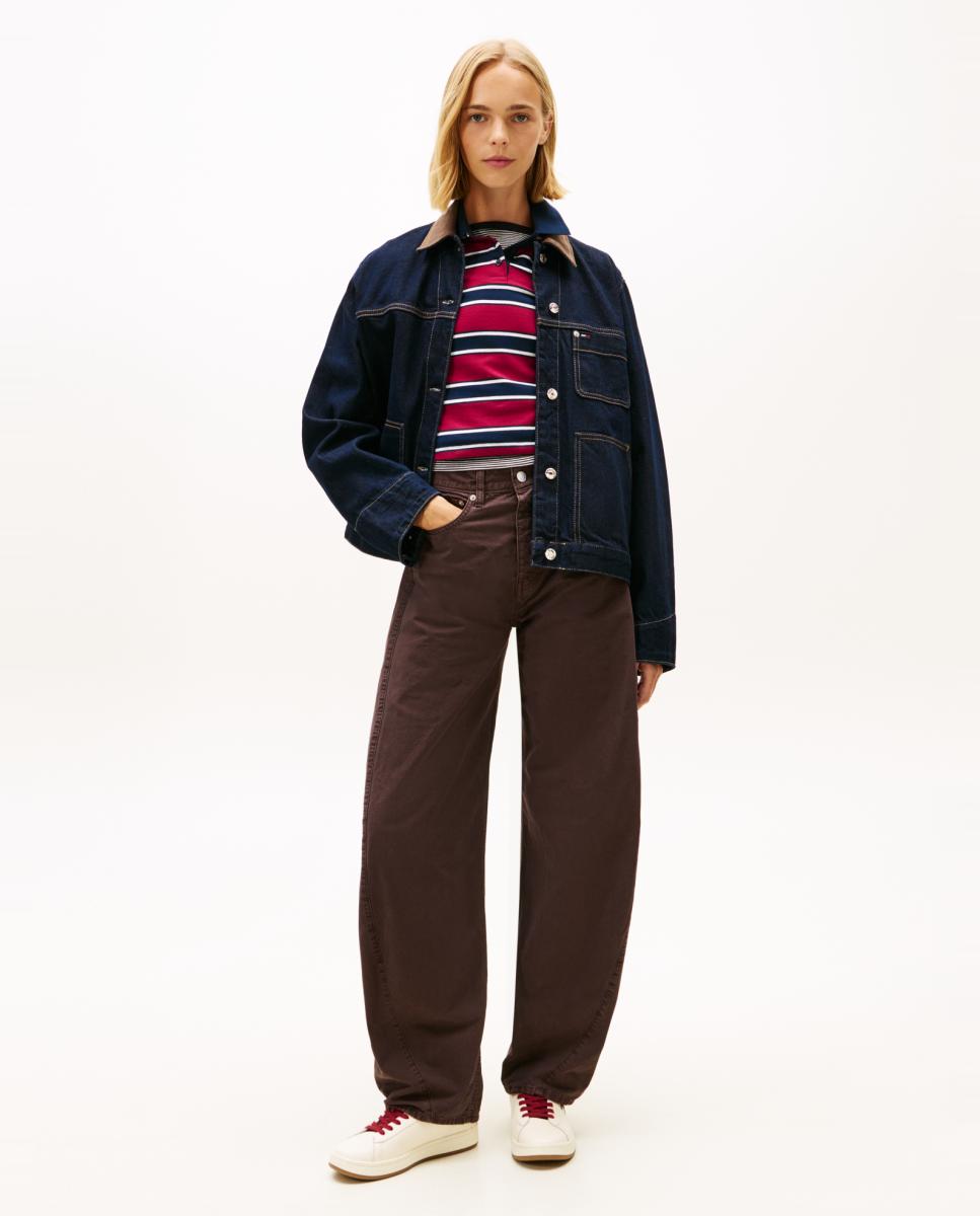 Imagem 0 de Jeans Ella Barrel Fit de Cintura Média