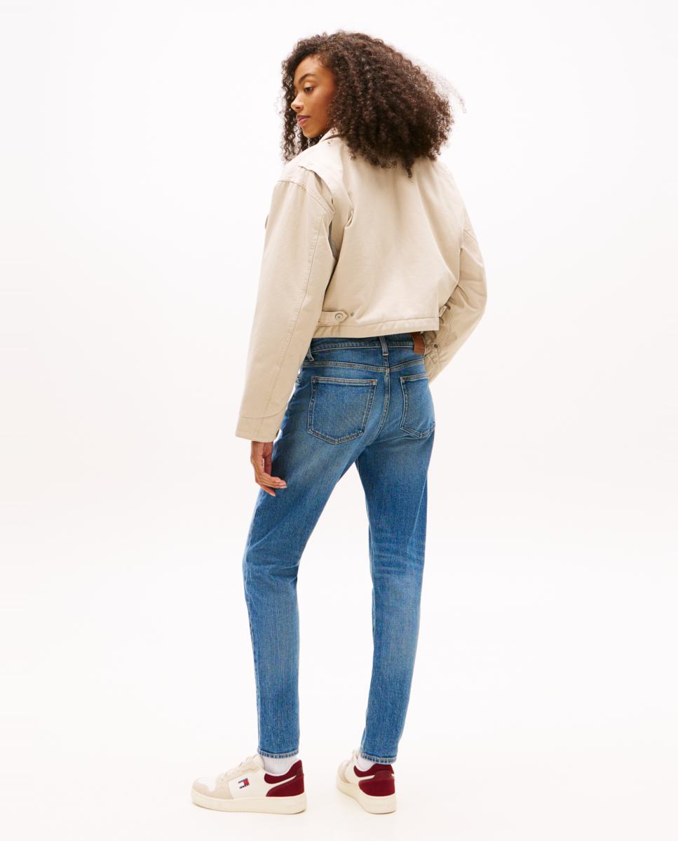 Jeans Lucy Slim Fit de Cintura Média Azul-3