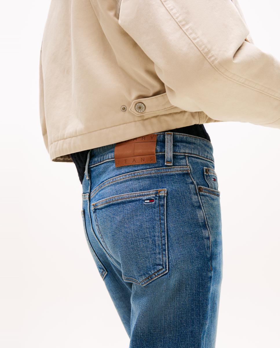 Jeans Lucy Slim Fit de Cintura Média Azul-4