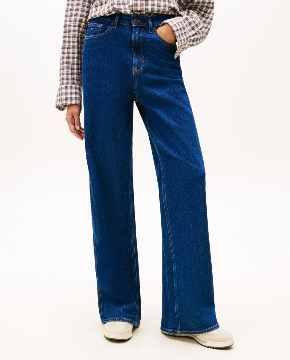 Imagem 0 de Jeans Claire Wide Fit de Cintura Subida