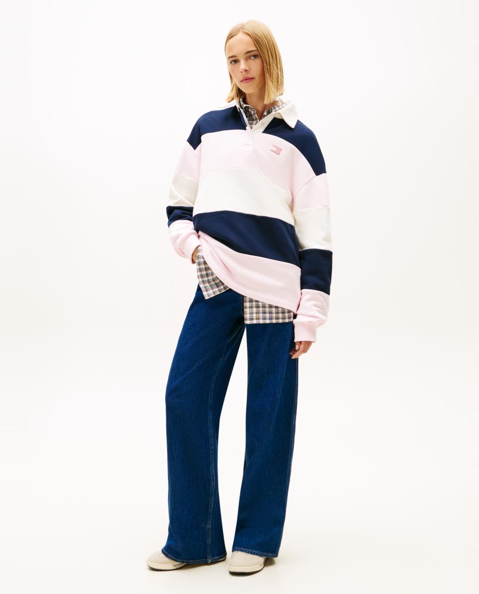 Jeans Claire Wide Fit de Cintura Subida Azul-2