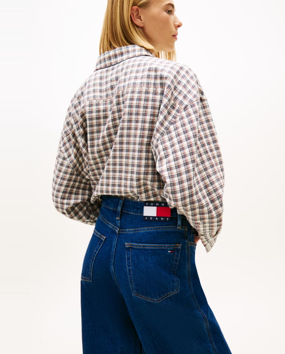 Jeans Claire Wide Fit de Cintura Subida Azul-3