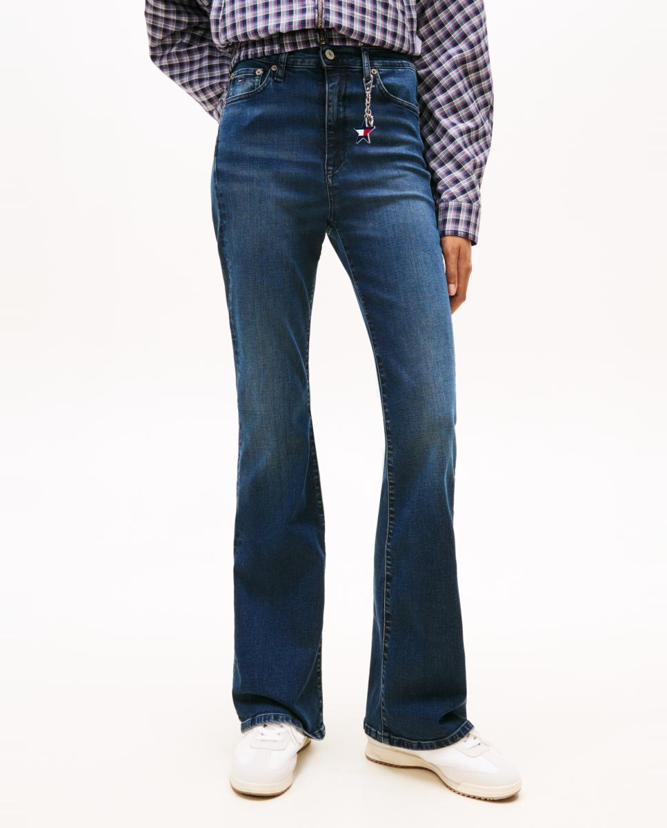 Jeans Sylvia Flare Fit de Cintura Subida Azul-2