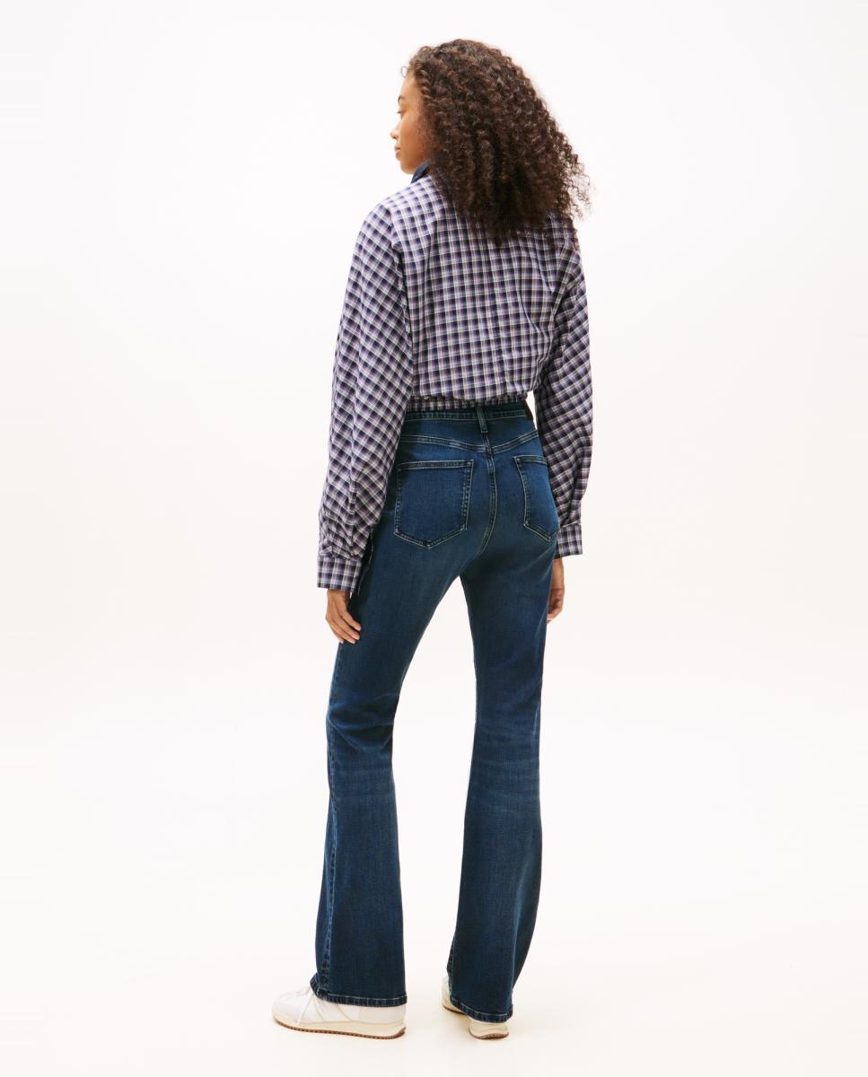 Jeans Sylvia Flare Fit de Cintura Subida Azul-3