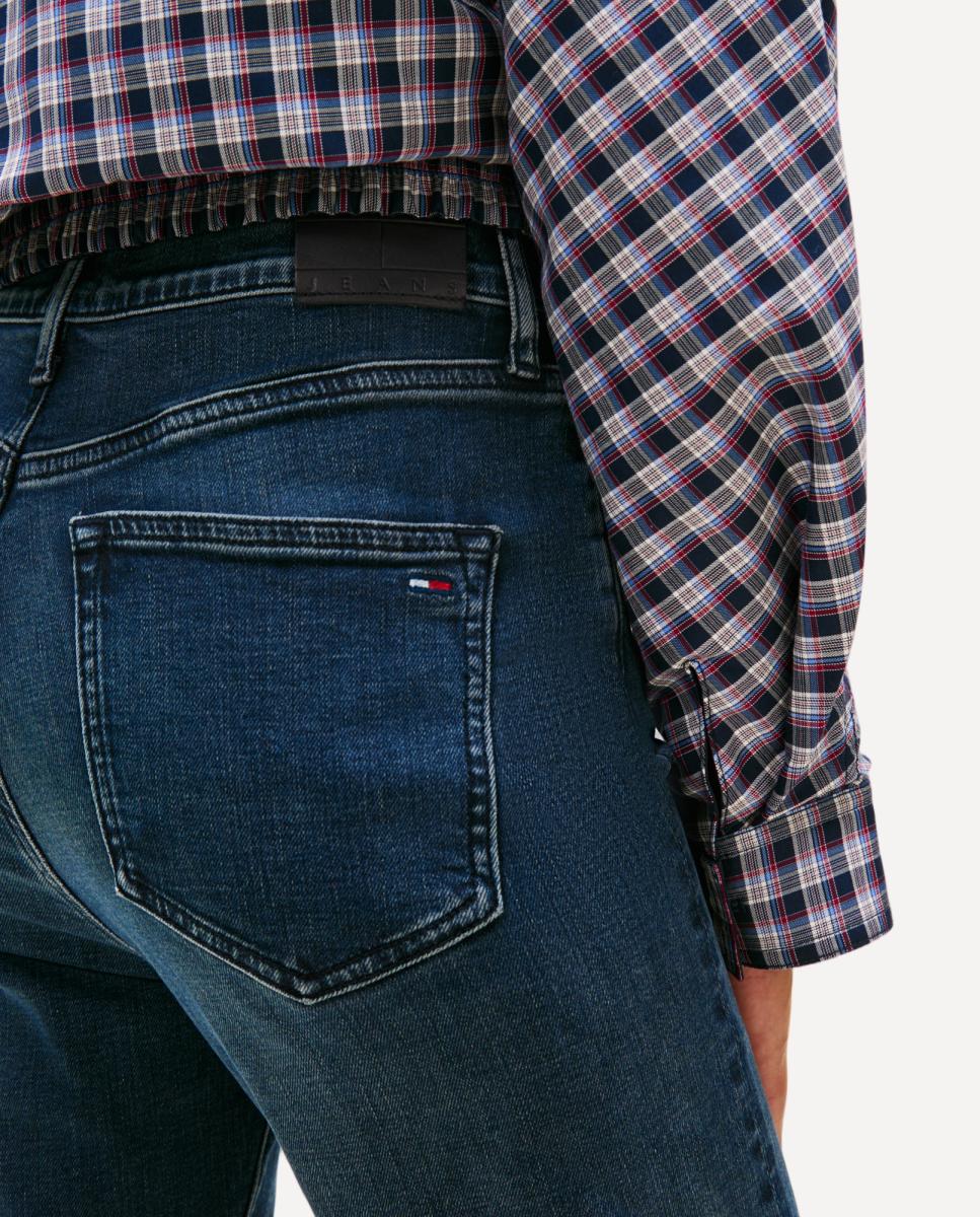 Jeans Sylvia Flare Fit de Cintura Subida Azul-4