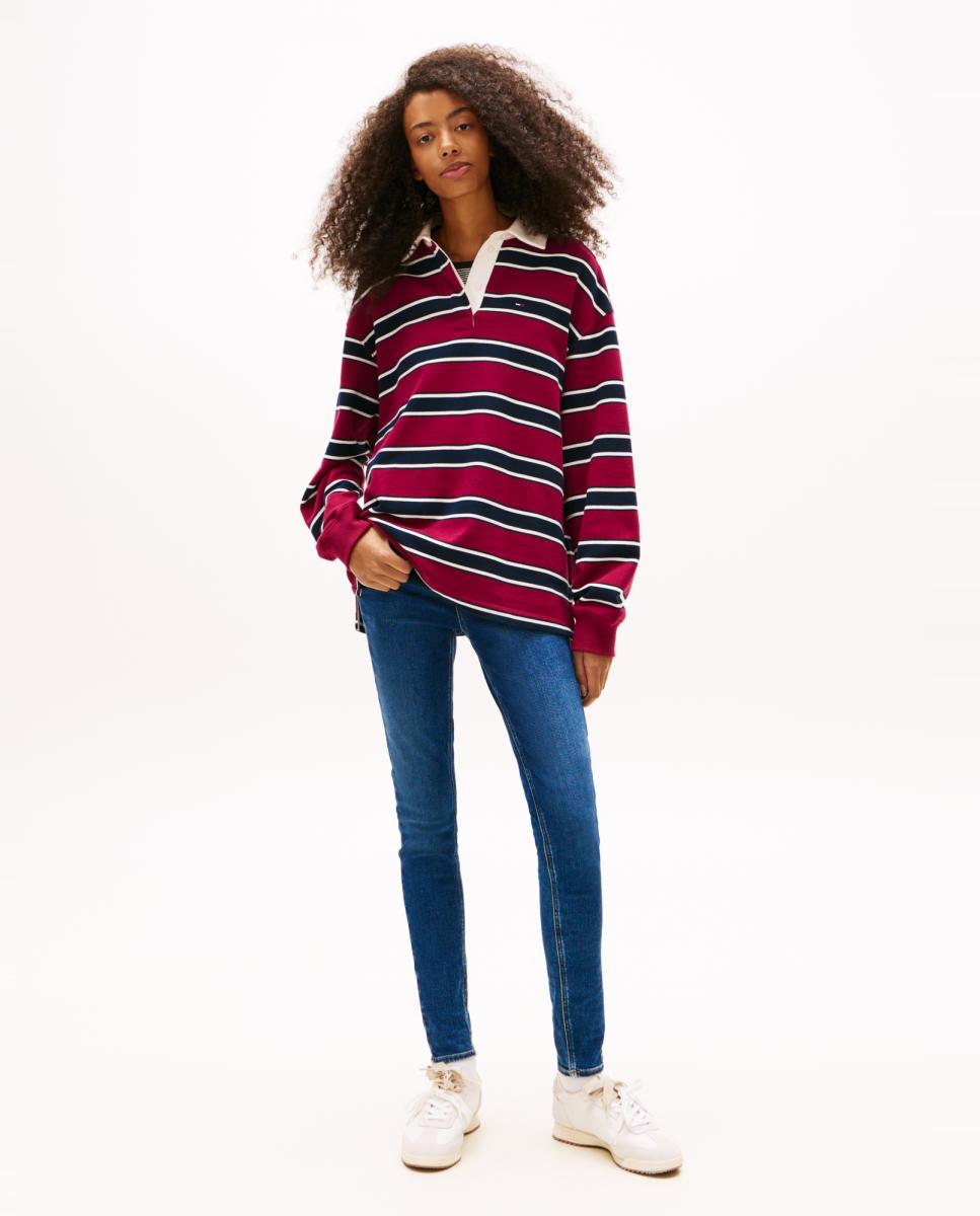 Jeans Nora Skinny Fit de Cintura Média Azul-2