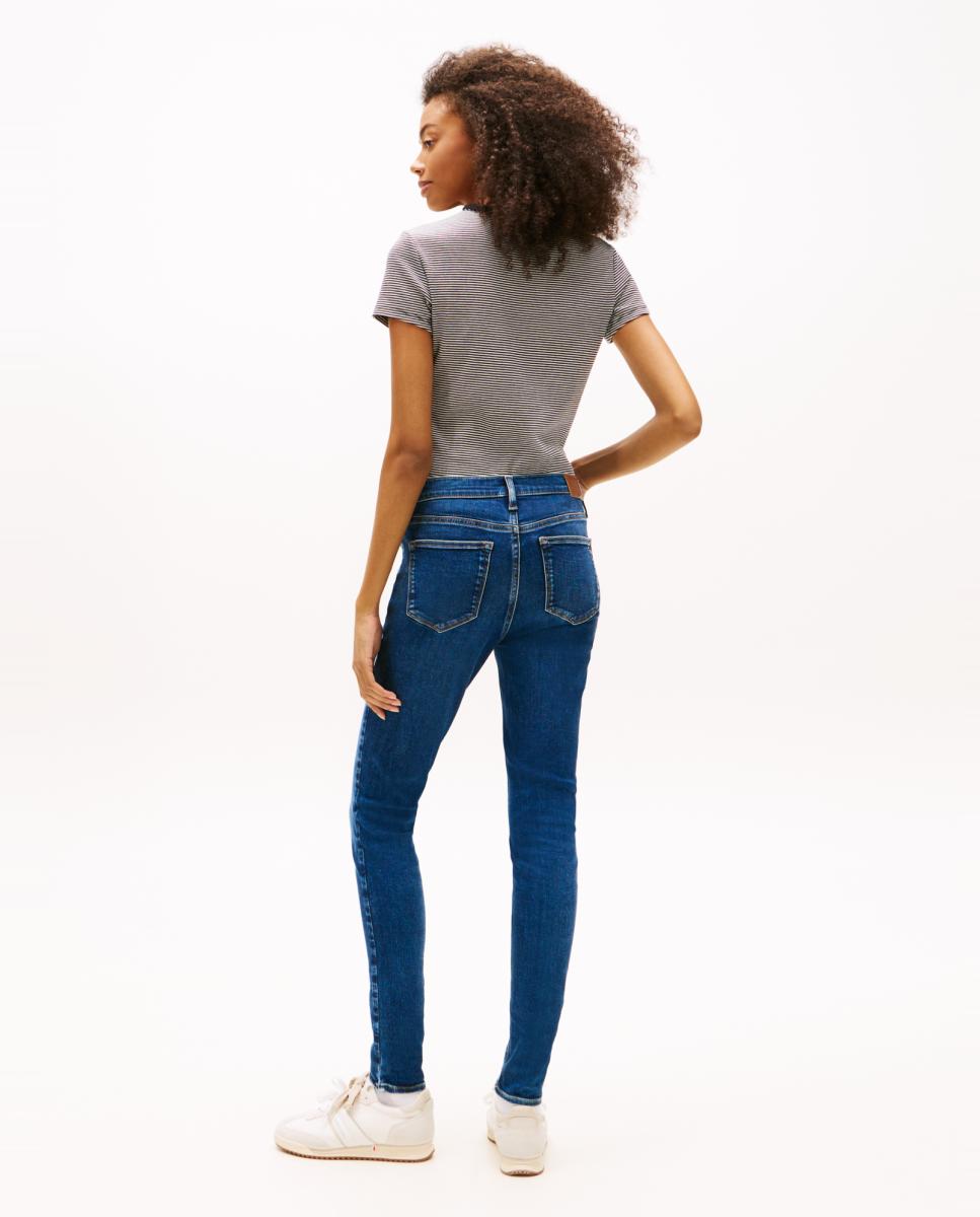 Jeans Nora Skinny Fit de Cintura Média Azul-3