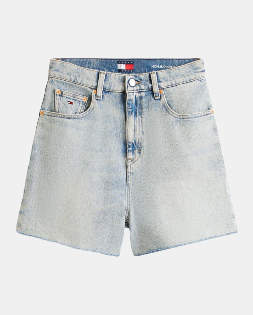 Calções de Ganga Mom Fit Azul-claro-5