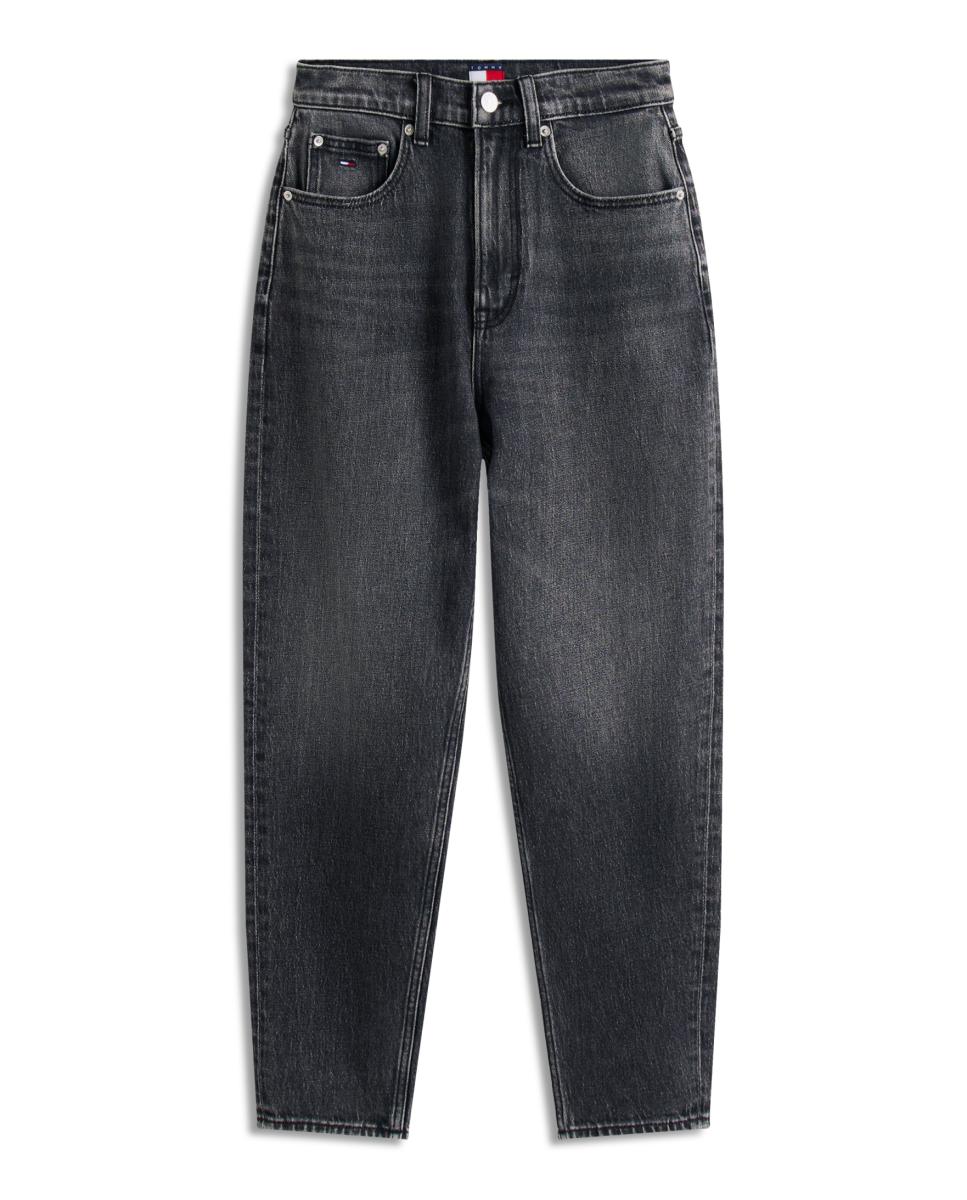 Jeans Mom Fit com Cintura Subida Preto-7