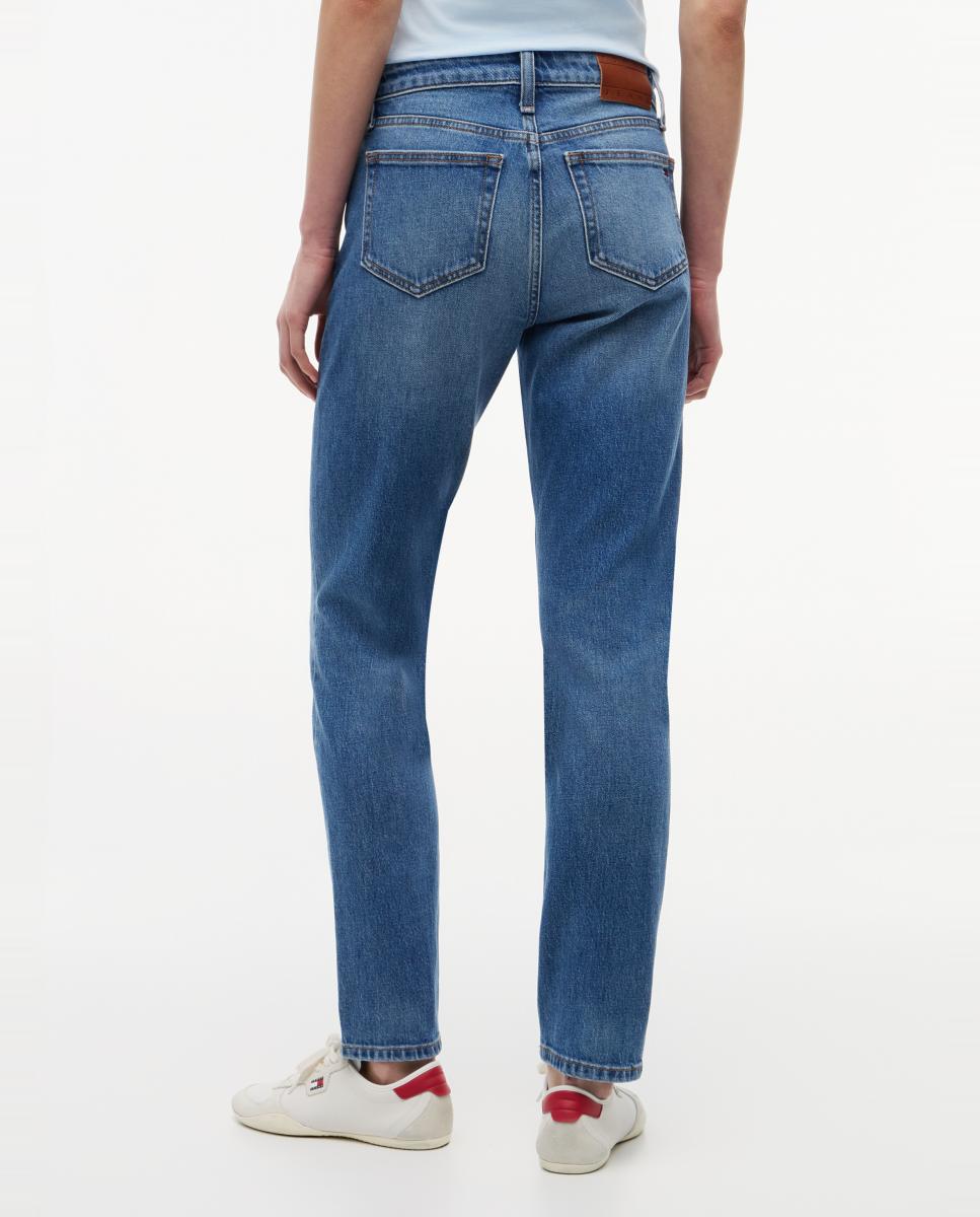 Jeans Lucy de Cintura Média e Slim Fit Azul-3