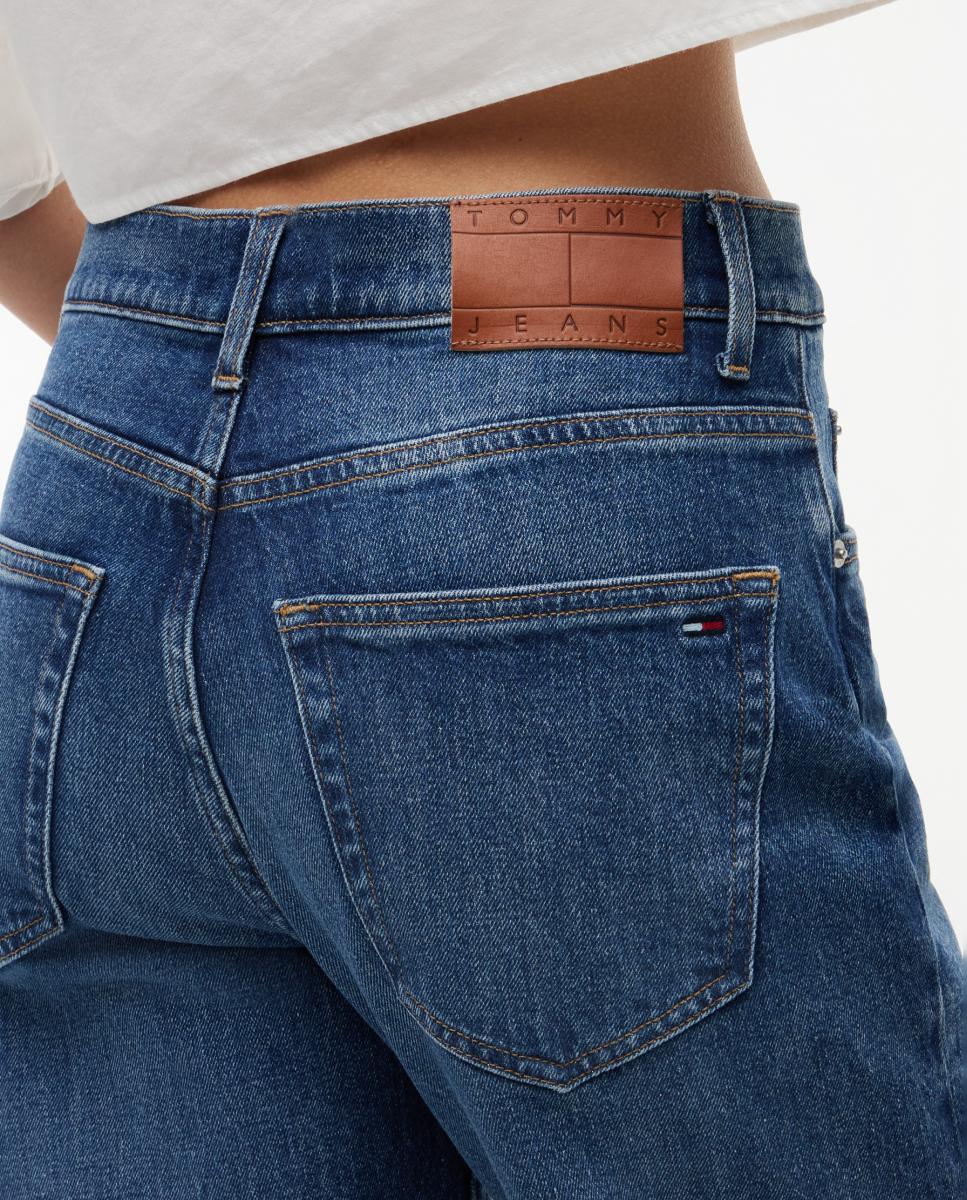 Jeans Lucy de Cintura Média e Slim Fit Azul-índigo-4