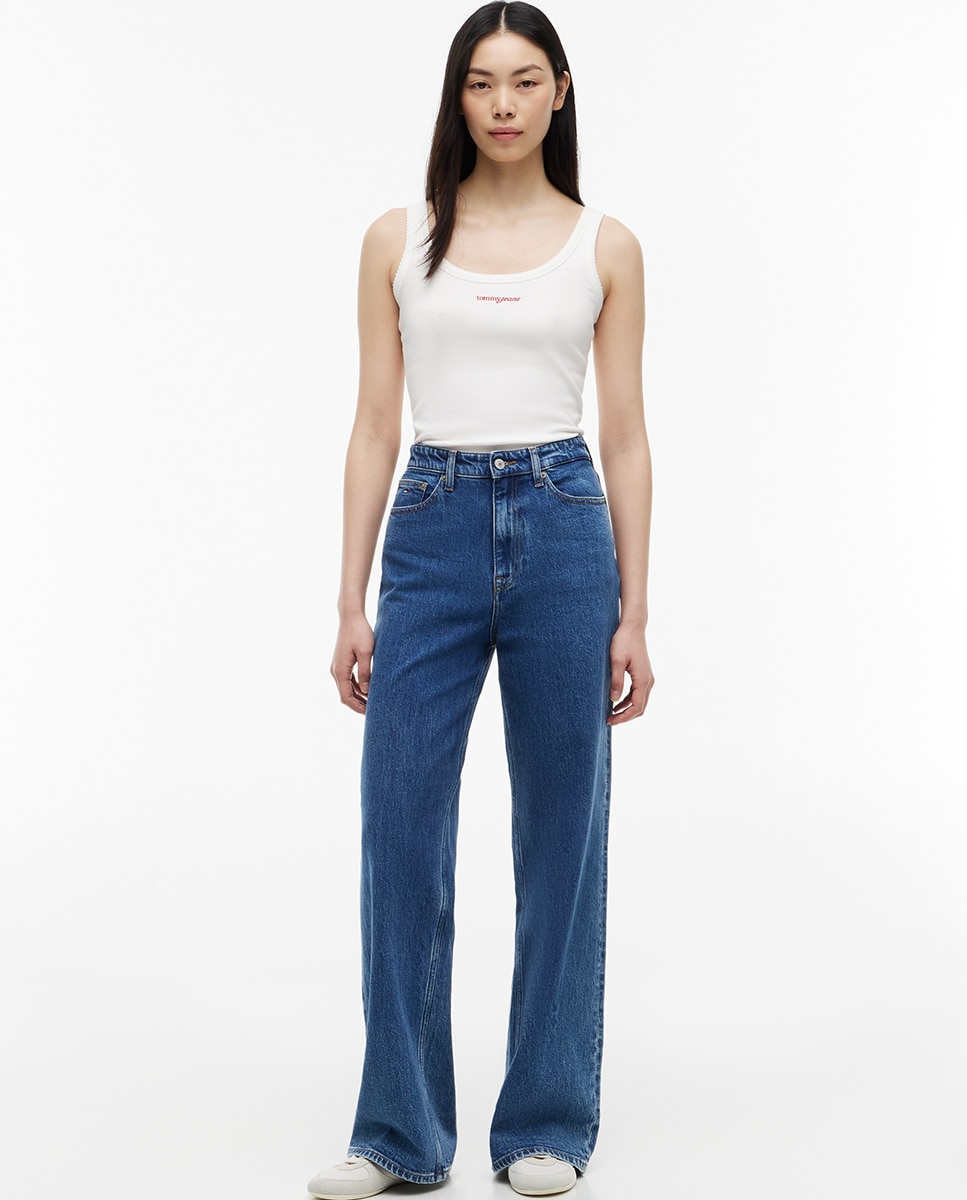 Imagem 0 de Jeans Claire de Cintura Subida e Perna Larga