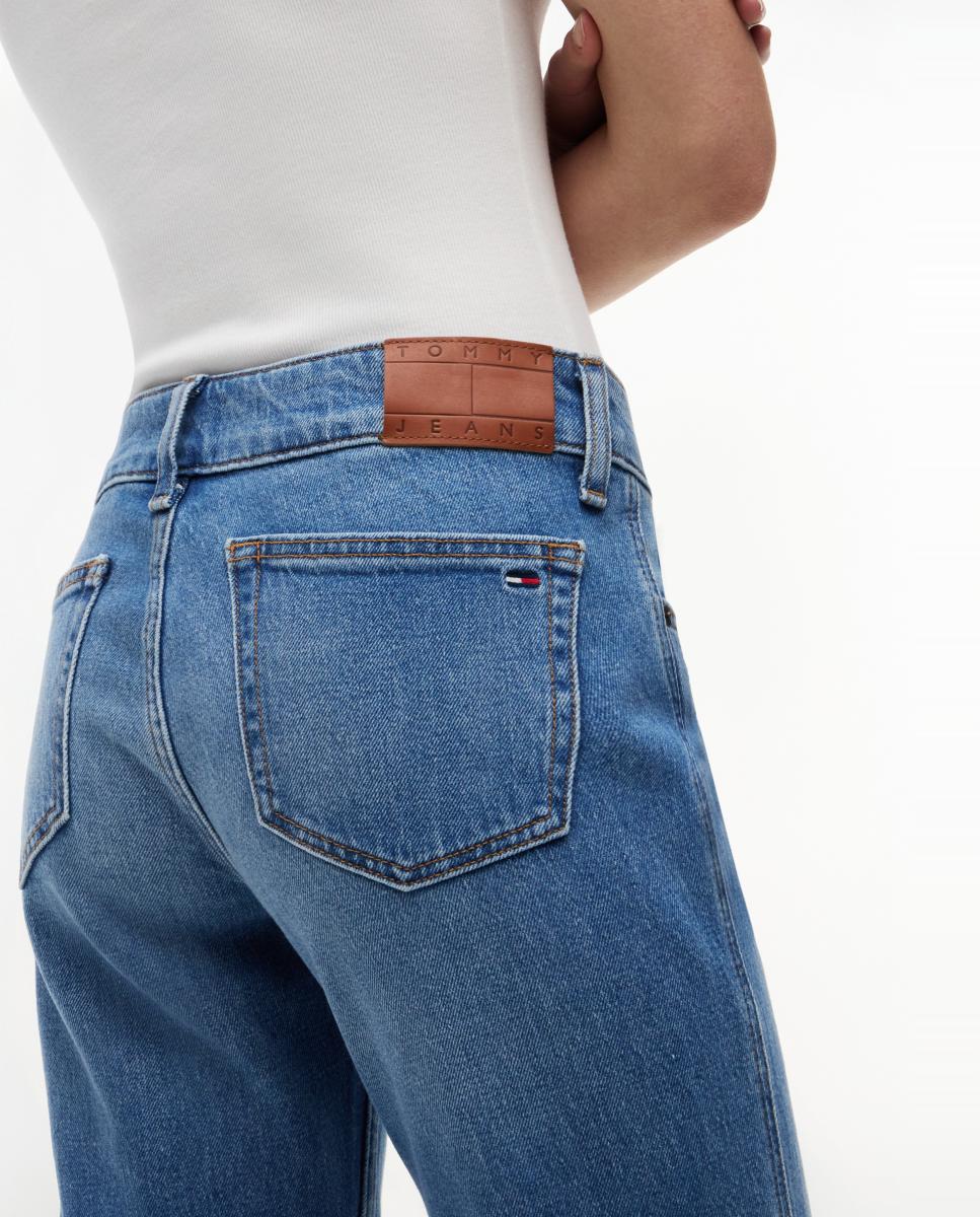 Jeans Sia de Corte Bootcut e Cintura Baixa Azul-4