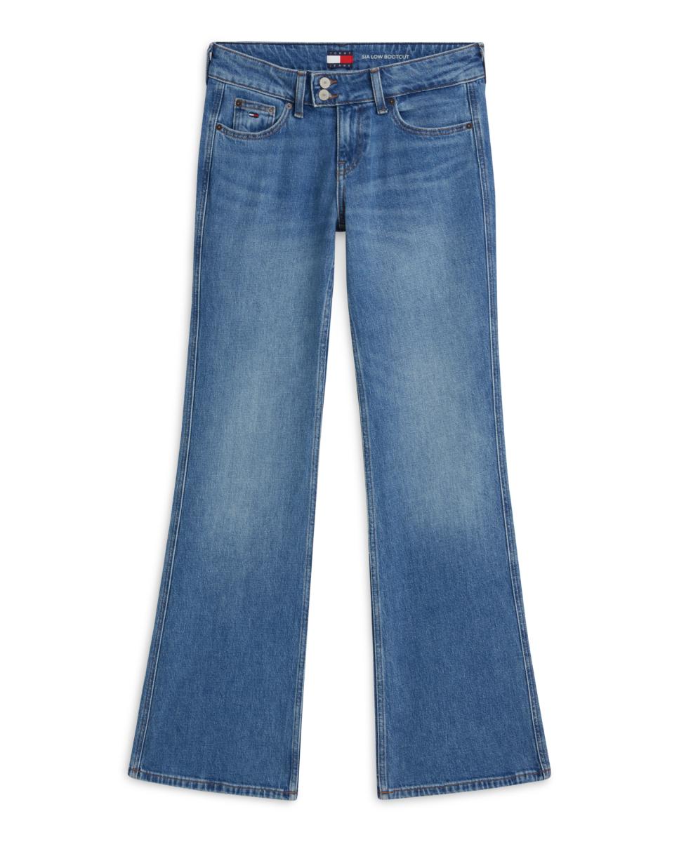 Jeans Sia de Corte Bootcut e Cintura Baixa Azul-5