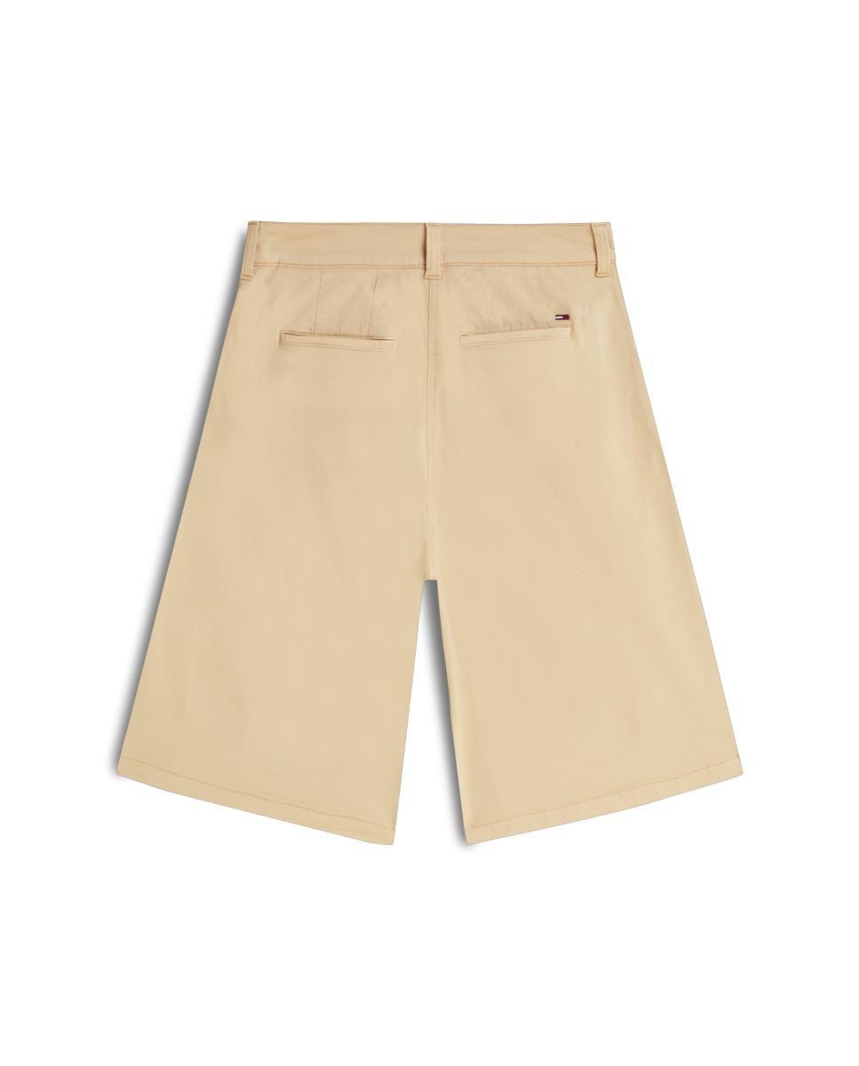 Bermudas Chino com Cintura Subida Bege-2