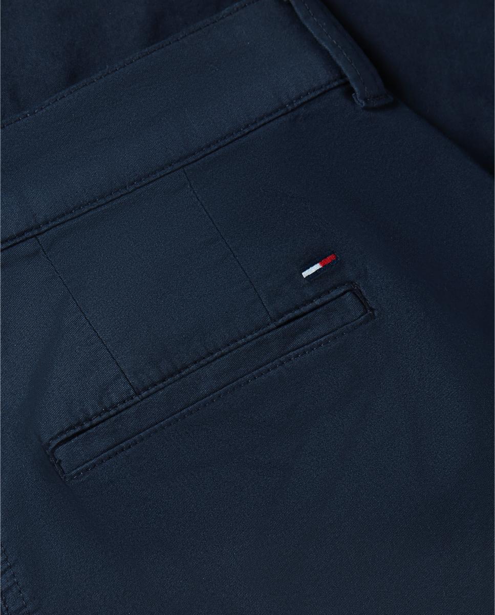 Bermudas Chino com Cintura Subida Azul-marinho-6