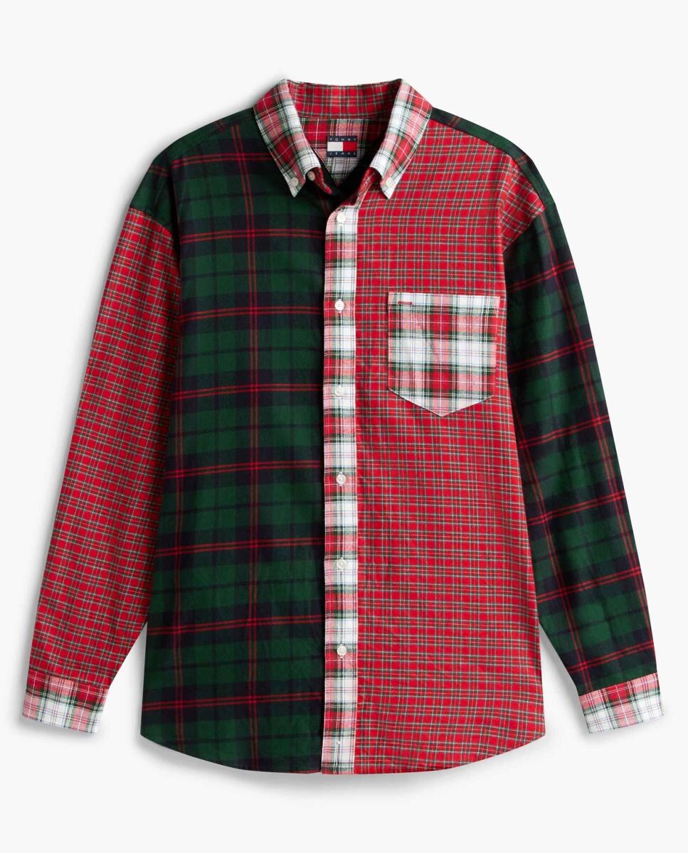 Camisa aos Quadrados Mistos Multicolor-6