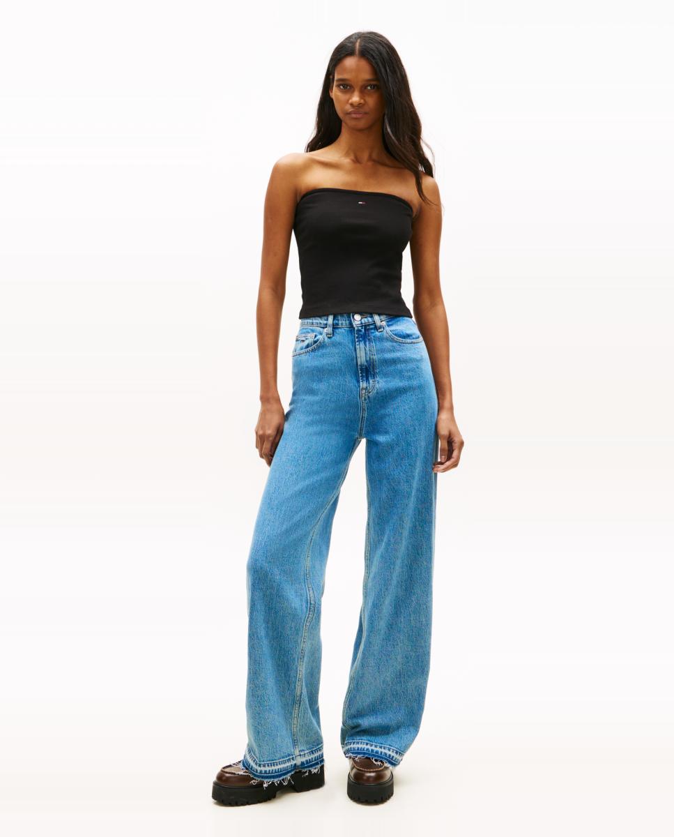 Top Bandeau Slim Fit Preto-5